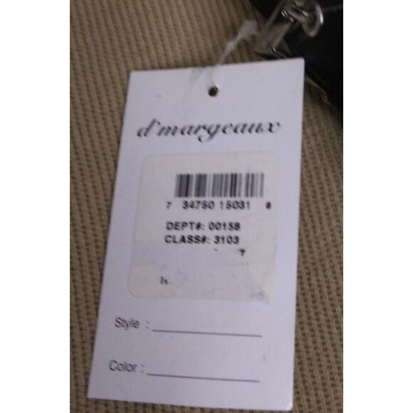 d'margeaux black leather Purse Handbag with adjustable strap  New with tags - Picture 3 of 10